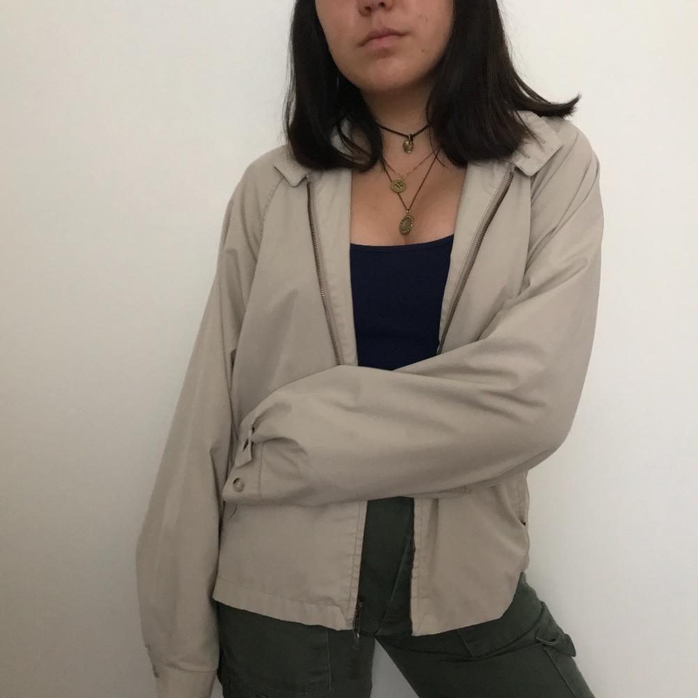 Light Beige London Fog Golf Jacket